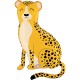 Balon foliowy Gepard żółty 40cali 102cm