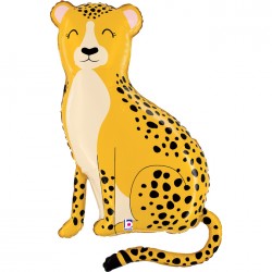 Balon foliowy Gepard żółty Dżungla 40cali 102cm