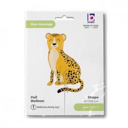 Balon foliowy Gepard żółty 40cali 102cm