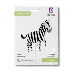 Balon foliowy Zebra Dżungla 50cali 127cm