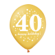 Balony na 30 urodziny mix 12cali 30cm 6szt