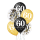 Balony na 60 urodziny mix 12cali 30cm 6szt