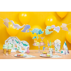 Kubeczki papierowe Dinozaury 6szt