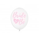 Balony transparentne Bride to be 12cali 30cm 6szt