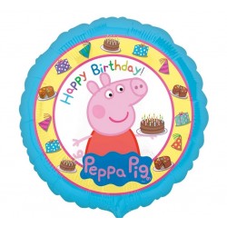 Balon foliowy Świnka Peppa Happy Birthday 43cm
