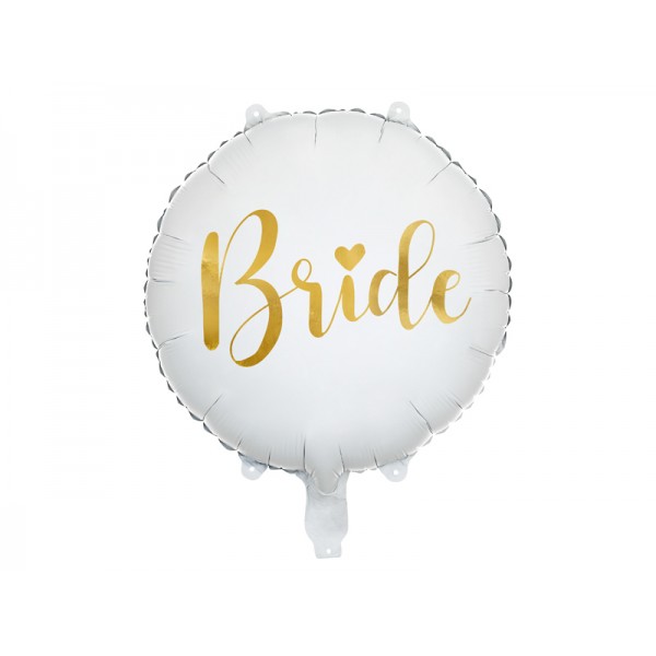 Balon foliowy Bride biały 18cali 45cm