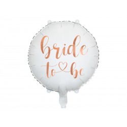 Balon foliowy Bride to be biały 18cali 45cm