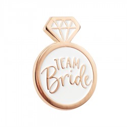 Pin emaliowany Team Bride rose gold 1szt