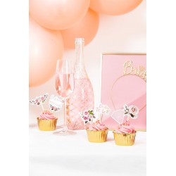 Toppery na tort Bride Kwiaty 6szt