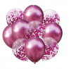 Bukiet balonów ciemny róż 12cali 30cm 10szt