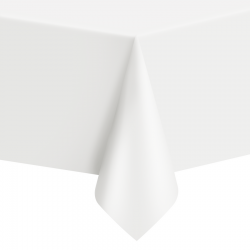 Obrus foliowy biały 137x274cm