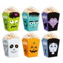 Pudełka na popcorn/słodycze na Halloween 6szt