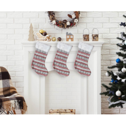 Skarpeta na świąteczny prezent Płatki śniegu