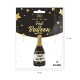 Balon foliowy Butelka szampana czarny
