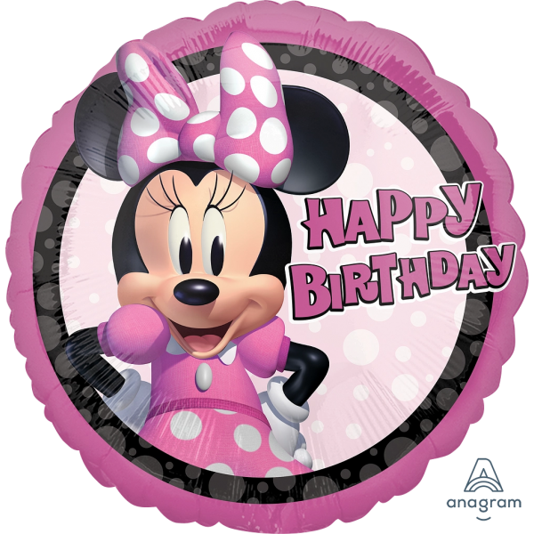 Balon foliowy Myszka Minnie happy birthday