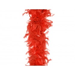 Pióra dekoracyjne Boa łańcuch czerwony 180cm
