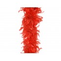 Pióra dekoracyjne Boa łańcuch czerwony 180cm