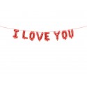 Balon foliowy I Love You czerwony 260x40cm