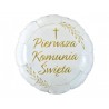 Balon foliowy Pierwsza Komunia Święta kłosy 18cali 46cm