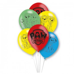 Balony lateksowe Psi Patrol mix 11cali 27,5cm 6szt