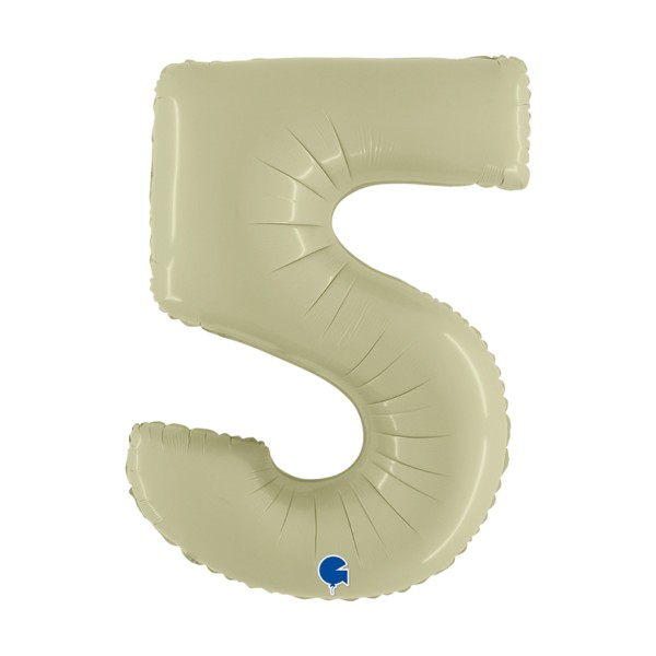 Balony Cyfry 0-9 Satynowe zielono oliwkowe 102cm