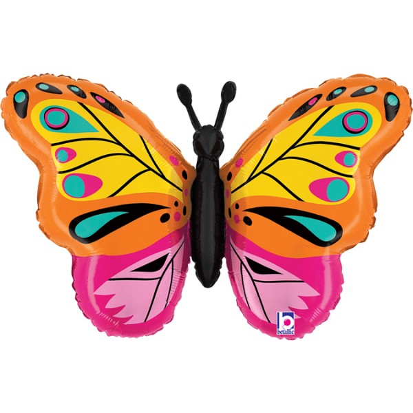 Balon foliowy Motyl mix 36cali 76cm