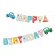 Baner Happy Birthday Auta 250x17cm