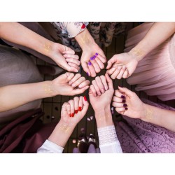 Tatuaże zmywalne na Wieczór Panieński złote 15szt