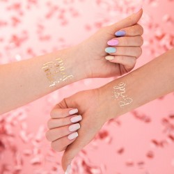 Tatuaże zmywalne Bride tp be złote 13szt