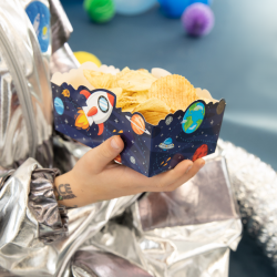 Pudełka papierowe na chipsy Kosmos 6x15cm 3szt