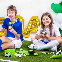 Toppery na tort Piłka Nożna 6szt