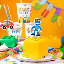 Toppery na tort Klocki 5szt