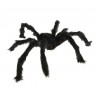 Duży pająk czarny Halloween 60cm