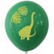 Balony lateksowe z nadrukiem Dinozaury 8szt