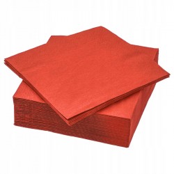 Serwetki trójwarstwowe czerwone 33x33cm 20szt