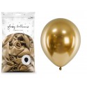 Balony chromowane Glossy złote 12cali 30cm 50szt