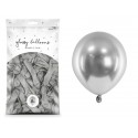 Balony chromowane Glossy srebrne 5cali 12cm 50szt