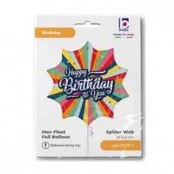 Balon foliowy Gwiazda Happy Birthday To You 18cali 46cm