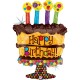 Balon foliowy Tort urodzinowy Happy Birthday 27cali 69cm