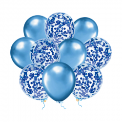 Bukiet balonów niebieski 12cali 30cm 10szt