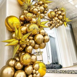 Balony chromowane Glossy złote 5cali 12cm 50szt