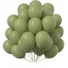 Balony pastelowe zielone oliwkowe 12cali 30cm 10szt