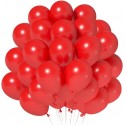 Balony pastelowe czerwone 11cali 27cm 50szt Strong