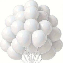 Balony pastelowe białe 10 cali 26cm 50szt