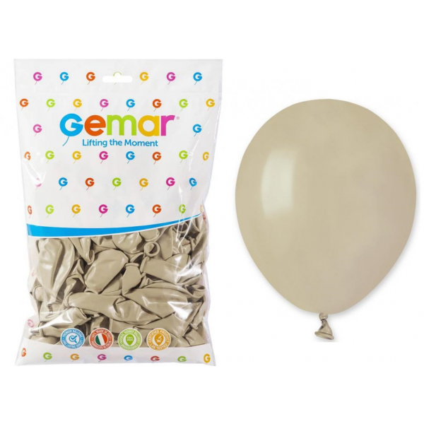 Balony pastelowe beżowe 5cali 13cm 100szt