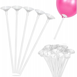 Ekologiczne patyczki do balonów białe 10szt