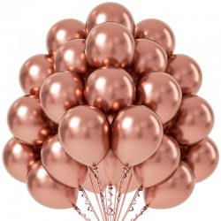 Balony metaliczne rose gold 11cali 27cm 100szt Strong