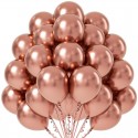 Balony metaliczne rose gold 11cali 27cm 100szt Strong