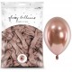 Balony chromowane Glossy rose gold 5cali 12cm 50szt