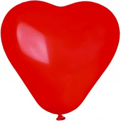 Balony lateksowe Serca czerwone 10cali 26cm 50szt